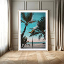 Palm Trees Wall Art Canvas Print – Framed Tropical Beach by MyGreatCanvas | Canvas Wall Art Prints | Photo Prints & Wall Decor