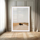 Bison Crossing Wall Art Canvas Print – Framed Western by MyGreatCanvas | Canvas Wall Art Prints | Photo Prints & Wall Decor