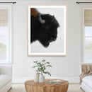 Western Rustic Wall Art Canvas Print Framed Buffalo