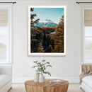 Mountain Landscape Wall Art Canvas Print – Framed Snowy by MyGreatCanvas | Canvas Wall Art Prints | Photo Prints & Wall Decor