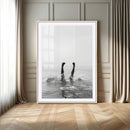 Black White Splash Wall Art – Framed Ocean Water Canvas by MyGreatCanvas | Canvas Wall Art Prints | Photo Prints & Wall Decor