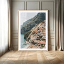 Mediterranean Coastal Cliffside Town Wall Art – Vibrant by MyGreatCanvas | Canvas Wall Art Prints | Photo Prints & Wall Decor