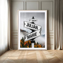 Personalized Street Sign Art Canvas Print by MyGreatCanvas | Canvas Wall Art Prints | Photo Prints & Wall Decor