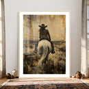 Cowgirl on Horse Wall Art Canvas Print – Western Equestrian by MyGreatCanvas | Canvas Wall Art Prints | Photo Prints & Wall Decor