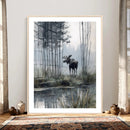 Abstract Moose Wall Art Canvas Print – Wildlife Nature by MyGreatCanvas | Canvas Wall Art Prints | Photo Prints & Wall Decor