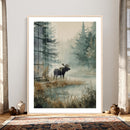 Watercolor Abstract Moose Wall Art Canvas Print – Wildlife by MyGreatCanvas | Canvas Wall Art Prints | Photo Prints & Wall Decor