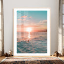 Sunset Surf Wall Art Canvas Print – Coastal Ocean by MyGreatCanvas | Canvas Wall Art Prints | Photo Prints & Wall Decor
