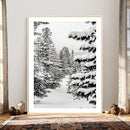 Winter Pine Forest Wall Art Canvas Print, Minimal Winter by MyGreatCanvas | Canvas Wall Art Prints | Photo Prints & Wall Decor