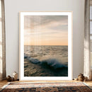 Ocean Wave Wall Art Canvas Print, Calm Coastal Nature by MyGreatCanvas | Canvas Wall Art Prints | Photo Prints & Wall Decor