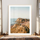 Rocky Coastline Wall Art Canvas Print, Minimal Coastal by MyGreatCanvas | Canvas Wall Art Prints | Photo Prints & Wall Decor