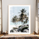 Tropical Trees Beach Wall Art Canvas Print, Coastal Ocean by MyGreatCanvas | Canvas Wall Art Prints | Photo Prints & Wall Decor