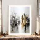 Abstract New York Wall Art Canvas Print, Gold Black Modern by MyGreatCanvas | Canvas Wall Art Prints | Photo Prints & Wall Decor