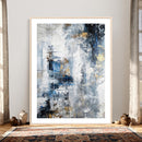 Blue Abstract Wall Art Canvas Print, Gold Black Modern by MyGreatCanvas | Canvas Wall Art Prints | Photo Prints & Wall Decor