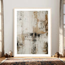 Neutral Abstract Wall Art Canvas Print, Beige Black Textured by MyGreatCanvas | Canvas Wall Art Prints | Photo Prints & Wall Decor