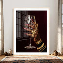 Black Woman Holding Elegant Wine Glass Art, Black Girl Art, by MyGreatCanvas | Canvas Wall Art Prints | Photo Prints & Wall Decor