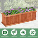 Wooden Decorative Planter Box for Garden Yard and Window by LJGDeals