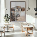 Texas Longhorn Wall Art Canvas Print – Speckled Horned Bull