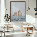 Faraglioni Capri Wall Art Canvas Print – Framed Serene Ocean