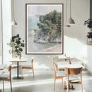 Beach Trees Wall Art Canvas Print – Framed Earthy Beachside