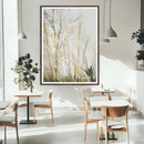 Pampas Grass Wall Art Canvas Print – Framed Neutral Tones