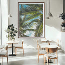 Palm Leaves Wall Art Canvas Print – Framed Tropical Vibes by MyGreatCanvas | Canvas Wall Art Prints | Photo Prints & Wall Decor