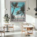 Palm Trees Wall Art Canvas Print – Framed Tropical Beach by MyGreatCanvas | Canvas Wall Art Prints | Photo Prints & Wall Decor