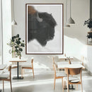 Western Rustic Wall Art Canvas Print – Framed Buffalo Black