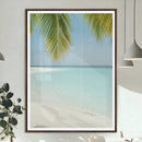 Azure Water Wall Art Canvas Print – Tranquil Island Escape