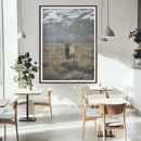 Wild Elk Wall Art Canvas Print – Framed Mountain Wilderness