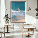 Aerial Beach View Wall Art Canvas Print – Framed Ocean Waves