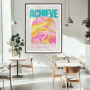 Achieve Motivational Wall Art – Colorful Abstract Swirl by MyGreatCanvas | Canvas Wall Art Prints | Photo Prints & Wall Decor