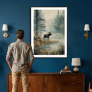 Watercolor Abstract Moose Wall Art Canvas Print – Wildlife by MyGreatCanvas | Canvas Wall Art Prints | Photo Prints & Wall Decor