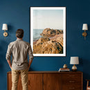 Rocky Coastline Wall Art Canvas Print, Minimal Coastal by MyGreatCanvas | Canvas Wall Art Prints | Photo Prints & Wall Decor