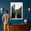 Moody Forest River Wall Art Canvas Print – Dark Evergreen by MyGreatCanvas | Canvas Wall Art Prints | Photo Prints & Wall Decor