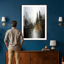 Abstract Urban Wall Art Canvas Print, Gold Black Modern by MyGreatCanvas | Canvas Wall Art Prints | Photo Prints & Wall Decor