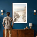 Coastal Beach Path Wall Art Canvas Print – Neutral Ocean by MyGreatCanvas | Canvas Wall Art Prints | Photo Prints & Wall Decor