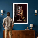 Black Woman Holding Elegant Wine Glass Art, Black Girl Art, by MyGreatCanvas | Canvas Wall Art Prints | Photo Prints & Wall Decor