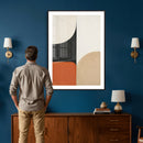 Geometric Abstract Wall Art Canvas Print, Orange Blue by MyGreatCanvas | Canvas Wall Art Prints | Photo Prints & Wall Decor