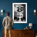 Texas Longhorn Cow Toilet Paper Canvas Wall Art, Funny by MyGreatCanvas | Canvas Wall Art Prints | Photo Prints & Wall Decor