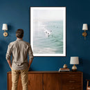 Surfers on Waves Canvas Wall Art, Aerial Ocean Photography by MyGreatCanvas | Canvas Wall Art Prints | Photo Prints & Wall Decor