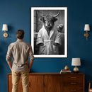 Funny Bathroom Wall Art Canvas Print, Highland Cow in by MyGreatCanvas | Canvas Wall Art Prints | Photo Prints & Wall Decor