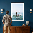 Splash Dive Wall Art – Ocean Waves Canvas Print, Summer Swim by MyGreatCanvas | Canvas Wall Art Prints | Photo Prints & Wall Decor