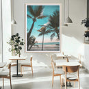 Palm Trees Wall Art Canvas Print – Framed Tropical Beach by MyGreatCanvas | Canvas Wall Art Prints | Photo Prints & Wall Decor