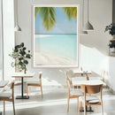 Azure Water Wall Art Canvas Print – Tranquil Island Escape