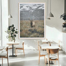 Wild Elk Wall Art Canvas Print – Framed Mountain Wilderness