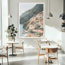 Mediterranean Coastal Cliffside Town Wall Art – Vibrant by MyGreatCanvas | Canvas Wall Art Prints | Photo Prints & Wall Decor