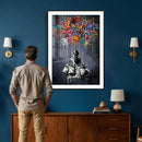 Banksy Inspired Boy Swing Wall Art Canvas Print by MyGreatCanvas | Canvas Wall Art Prints | Photo Prints & Wall Decor
