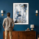 Blue Abstract Wall Art Canvas Print, Gold Black Modern by MyGreatCanvas | Canvas Wall Art Prints | Photo Prints & Wall Decor