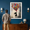 Banksy Street Art Canvas Wall Art, Girl Heart Balloons by MyGreatCanvas | Canvas Wall Art Prints | Photo Prints & Wall Decor