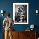 Funny Bathroom Canvas Wall Art, Texas Longhorn on Toilet by MyGreatCanvas | Canvas Wall Art Prints | Photo Prints & Wall Decor
